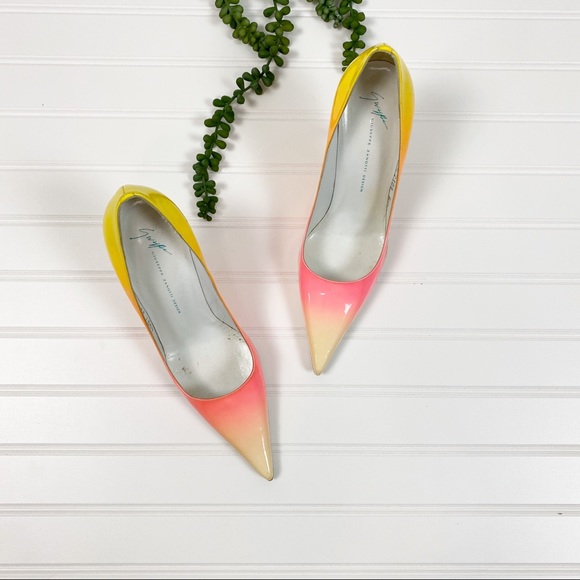 Giuseppe Zanotti Neon Ombré Heels size 6.5 - Picture 2 of 8